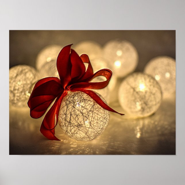 Poster Boule et boule de Noël décoratifs (Devant)