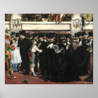 Boule masquée à l'Opéra - Edouard Manet Beaux-Arts
