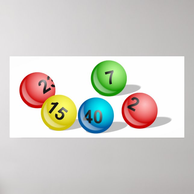 Poster Boules de loterie (Devant)