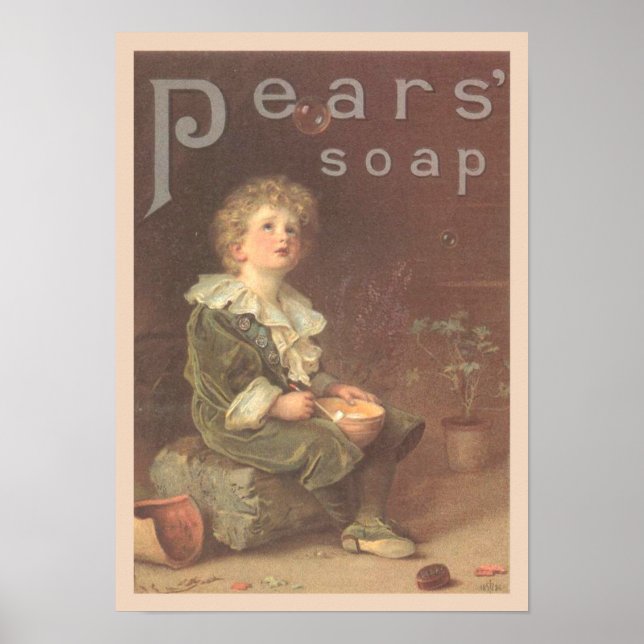 Poster Boules de savon poires et (Devant)