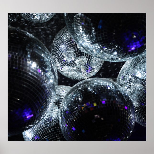 Poster Boules Disco : Atmosphère Fête (Devant)