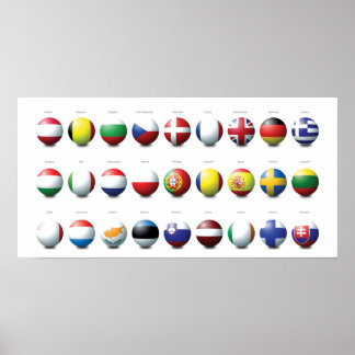 Poster Boules UE