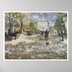 Poster Boulevard à Paris, 1888 Jean-François Raffaelli