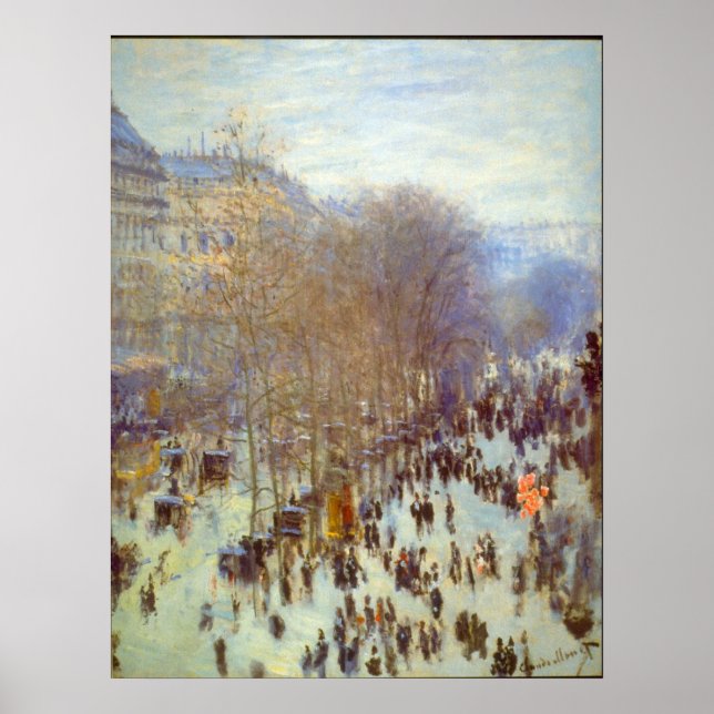 Poster Boulevard Capucines par Claude Monet (Devant)