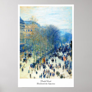 Poster Boulevard des Capucines Claude Monet