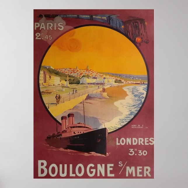 POSTER BOULOGNE SUR MER (Devant)