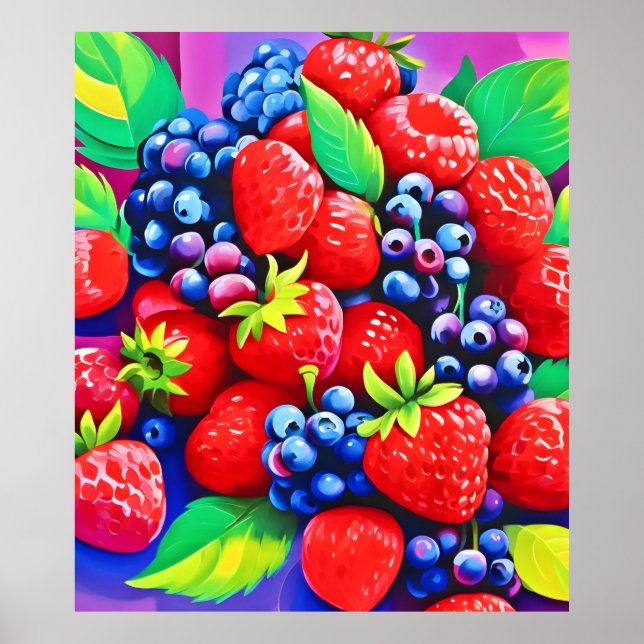Poster Bounty de Berry frais (Devant)