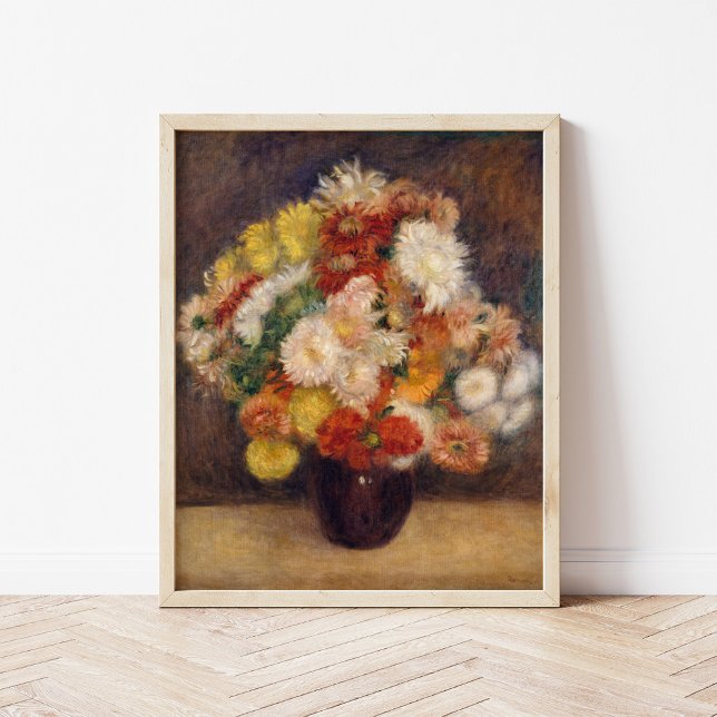 Poster Bouquet de chrysanthèmes | Renoir (Créateur téléchargé)