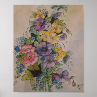 Poster Bouquet de Fleurs