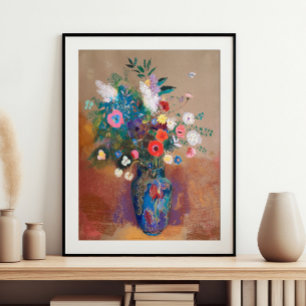 Poster Bouquet de fleurs (1900 - 1905) par Odilon Redon
