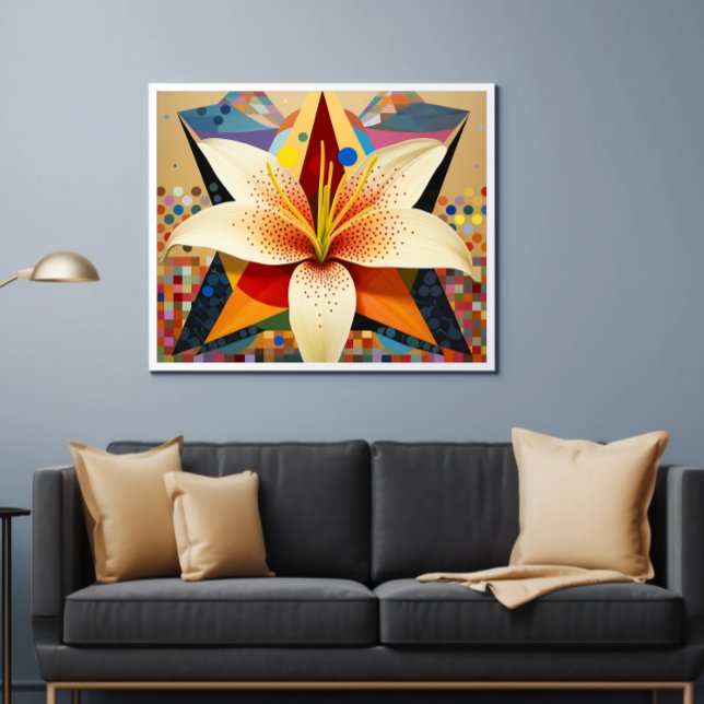Poster Bouquet de fleurs mignonnes imprimable lis (Créateur téléchargé)