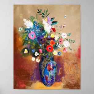 Poster Bouquet de fleurs par Odilon Redon