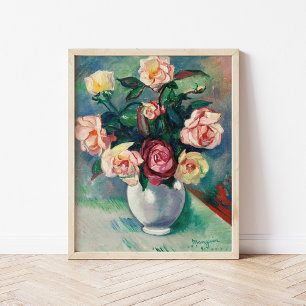Poster Bouquet de Rose   Henri Manguin