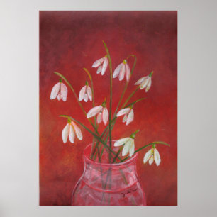 Poster Bouquet de snowdrops
