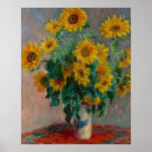 Bouquet de tournesols par Claude Monet