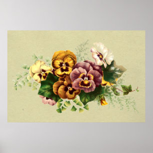 Poster Bouquet de Vintage