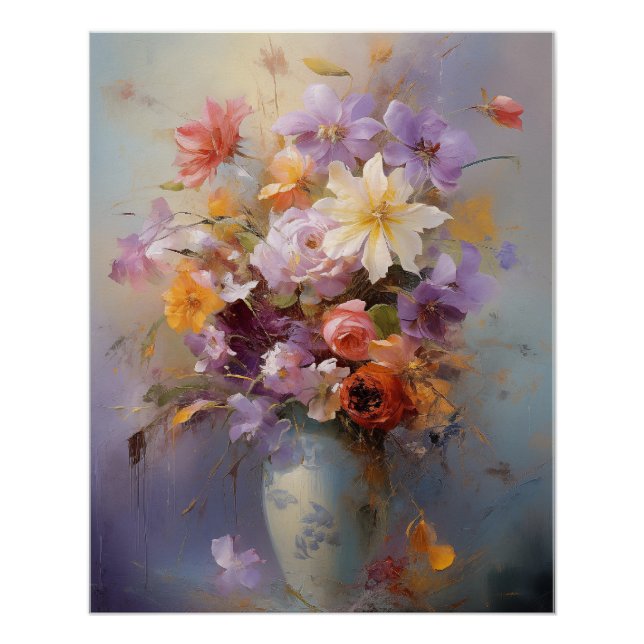 Poster Bouquet d'harmonie, fleurs magnifiques, (Devant)