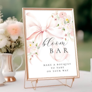 Poster Bouquet Floral Bow Rose