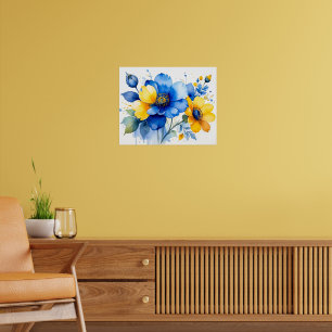 Poster Bouquet vibrant à l'aquarelle
