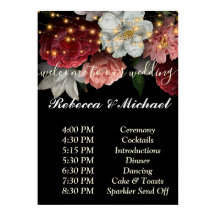 Bourgogne Floral Rustic string ligOrdre des événem