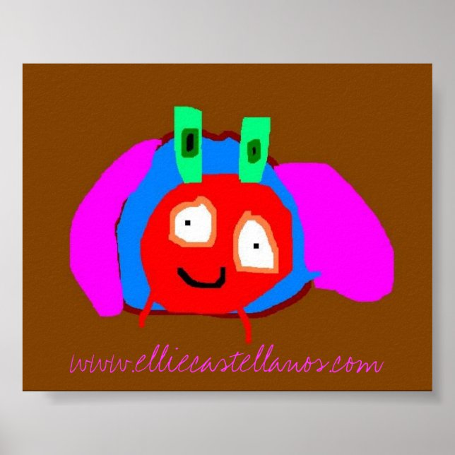 Poster bousier, www.elliecastellanos.com (Devant)
