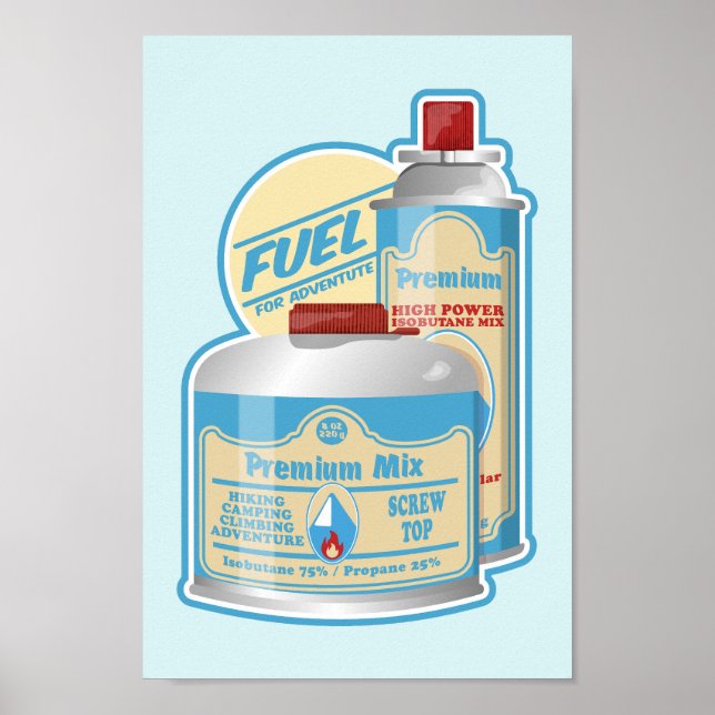 Poster Boutane de propane du camp Stove (Devant)