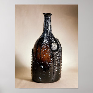 Poster Bouteille de brun foncé, probablement Nailsea
