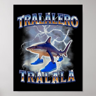 Poster Bouteille de mème de requin Tralalero Tralala