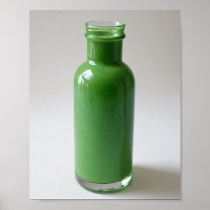 Poster Bouteille verte
