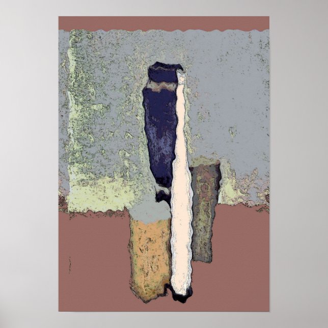 Poster Bouteilles Abstraites encore vie (Devant)