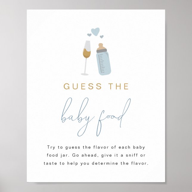 Poster Bouteilles ANDI Blue Poppin' Guess The Baby Food G (Devant)