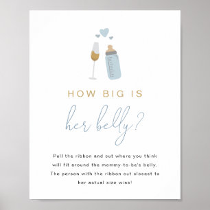 Poster Bouteilles ANDI Blue Poppin'S Quelle taille a son