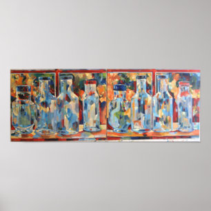 Poster Bouteilles de studio