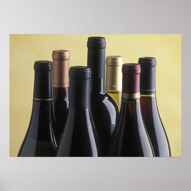 Poster bouteilles de vin (Devant)
