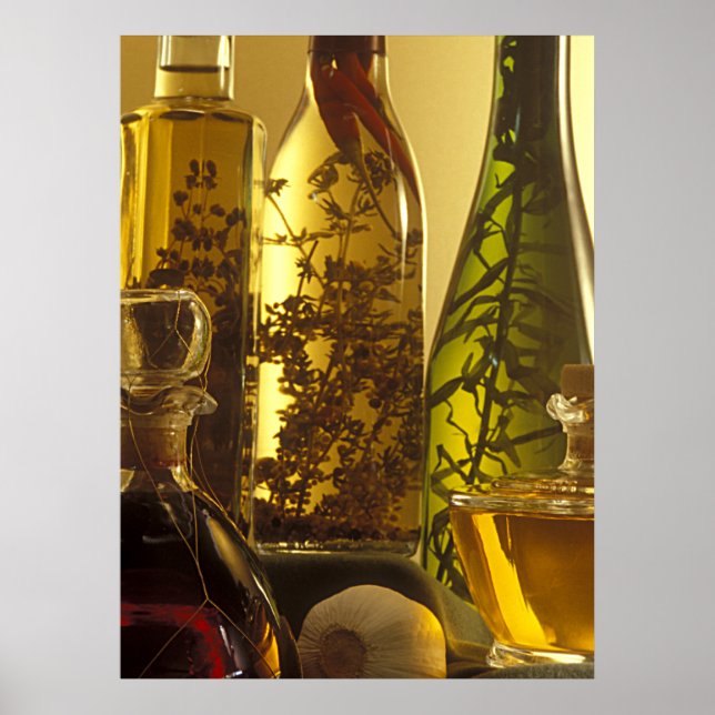 Poster Bouteilles de vinaigre (Devant)