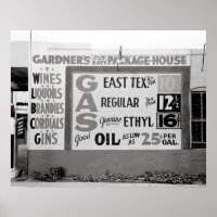 Boutique de boissons alcoolisées et essence à prix