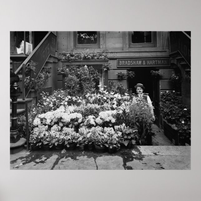 Poster Boutique de fleurs (Devant)