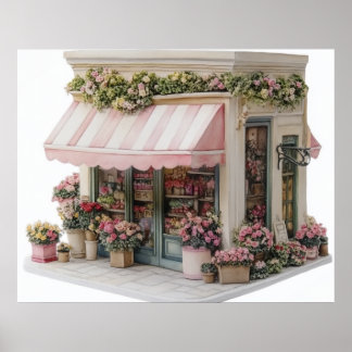 Poster Boutique de fleurs