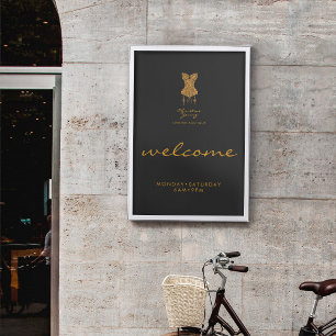 Poster Boutique de sous-vêtements Lingerie Bienvenue