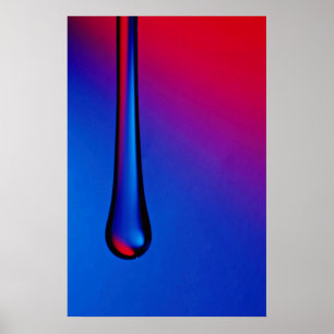 Poster Bouton de verre suspendu