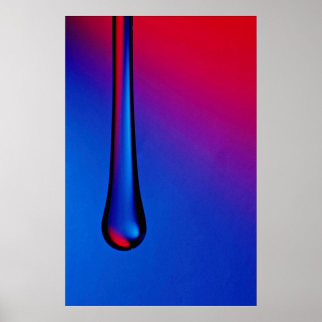 Poster Bouton de verre suspendu (Devant)