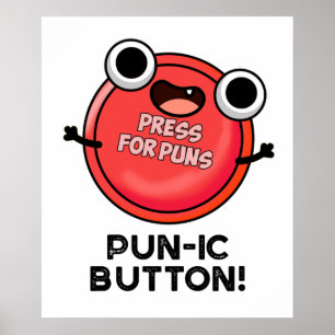 Poster Bouton Pun-ic Funny Pun