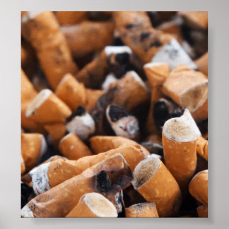 Poster Boutons de cigarette