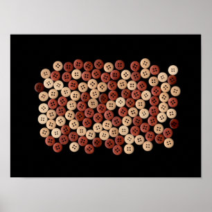 Poster Boutons - Photographie d'art
