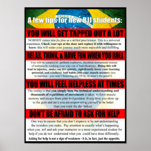 Poster Bouts pour l'affiche de gymnase de débutants de