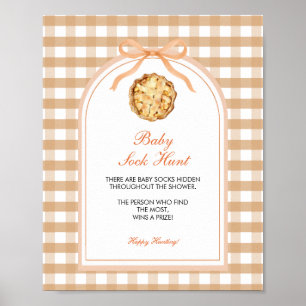 Poster Bow Our Little Cutie Pie Baby Sock Jeu