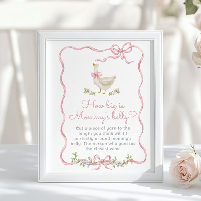 Poster Bow rose Silly Goose Quelle taille est mammys vent (Créateur téléchargé)