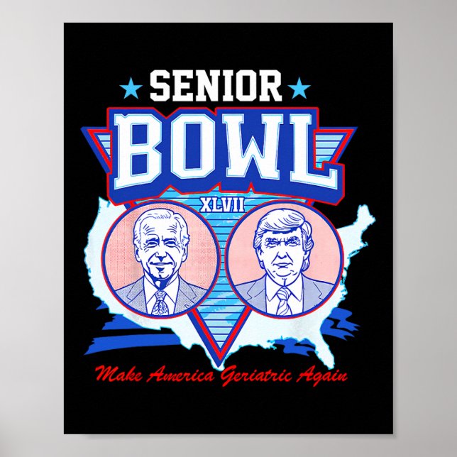 Poster Bowl Xlvii Trump Vote Toujours Condamné Felon 2024 (Devant)