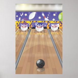 Poster Bowling à dix quilles
