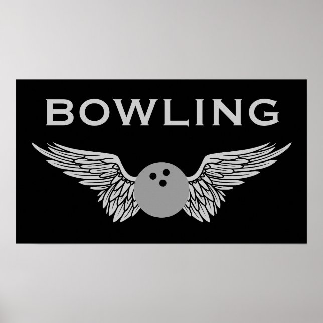 Poster bowling ailé (Devant)